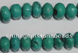 CNT225 15.5 inches 8*12mm rondelle natural turquoise beads wholesale