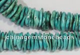 CNT228 15.5 inches 2*6mm - 5*22mm dish natural turquoise beads wholesale