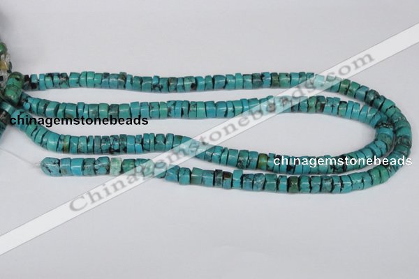 CNT23 16 inches 4-9mm heishi natural turquoise beads wholesale