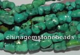 CNT234 15.5 inches 6*9mm bone natural turquoise beads wholesale