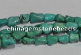 CNT236 15.5 inches 7*9mm bone natural turquoise beads wholesale