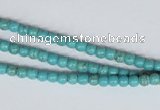 CNT24 16 inches 3.5mm round natural turquoise beads wholesale