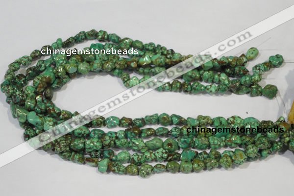 CNT243 15.5 inches 8*10mm - 10*14mm nuggets natural turquoise beads