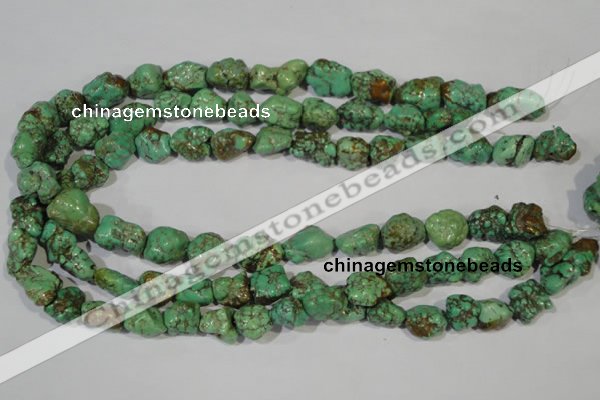 CNT246 15.5 inches 12*14mm - 14*16mm nuggets natural turquoise beads