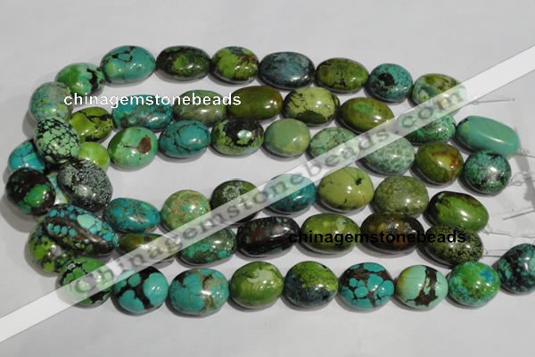 CNT258 15.5 inches 17*23mm nuggets natural turquoise beads wholesale