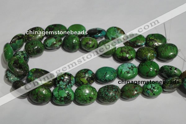 CNT259 15.5 inches 19*24mm nuggets natural turquoise beads wholesale