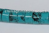 CNT26 16 inches 9*14mm wheel natural turquoise beads wholesale