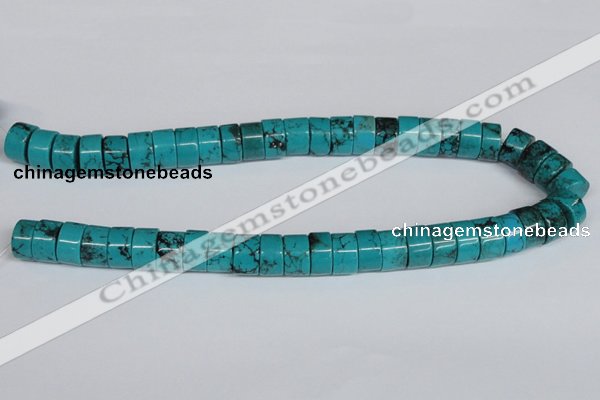 CNT26 16 inches 9*14mm wheel natural turquoise beads wholesale