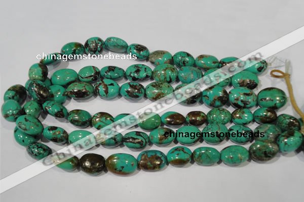 CNT265 15.5 inches 15*18mm nuggets natural turquoise beads wholesale