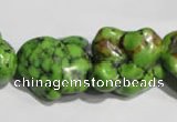 CNT282 15.5 inches 20*24mm - 25*28mm nuggets natural turquoise beads