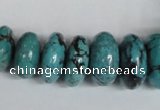 CNT31 16 inches multi-size rondelle natural turquoise beads wholesale