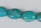 CNT35 16 inches 15*20mm oval natural turquoise beads wholesale