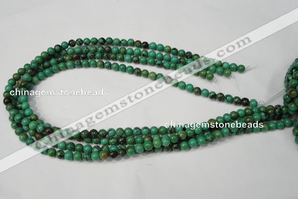 CNT351 15.5 inches 6mm round turquoise beads wholesale