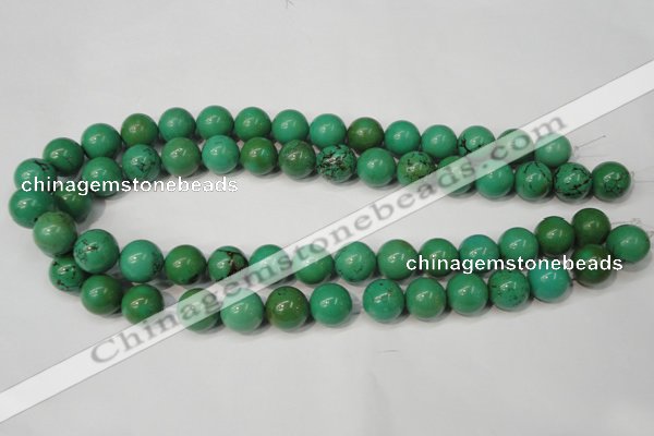 CNT355 15.5 inches 14mm round turquoise beads wholesale