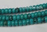 CNT360 15.5 inches 4*6mm rondelle turquoise beads wholesale