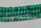 CNT362 15.5 inches 4*6mm rondelle turquoise beads wholesale