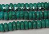 CNT363 15.5 inches 4*8mm rondelle turquoise beads wholesale