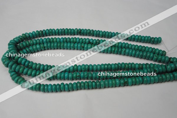 CNT363 15.5 inches 4*8mm rondelle turquoise beads wholesale