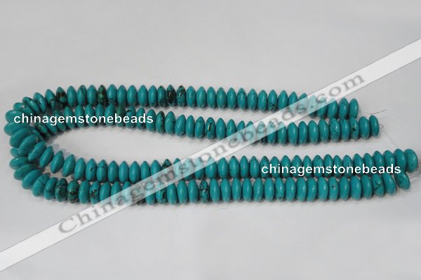 CNT364 15.5 inches 5*12mm rondelle turquoise beads wholesale