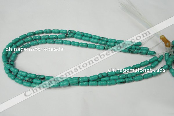 CNT372 15.5 inches 5*10mm bone turquoise beads wholesale