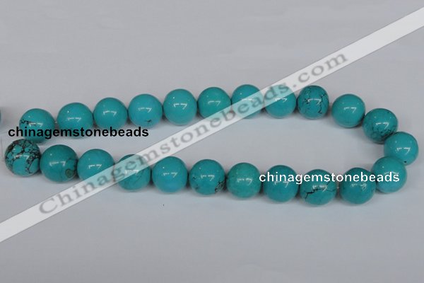 CNT38 16 inches 3mm round turquoise beads wholesale
