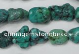 CNT381 15.5 inches 10*14mm - 12*16mm nuggets natural turquoise beads