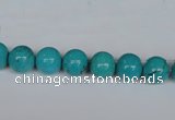 CNT39 16 inches 4mm round turquoise beads wholesale