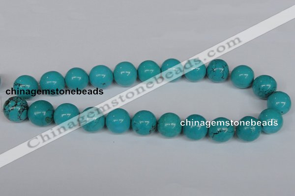 CNT40 16 inches 6mm round turquoise beads wholesale