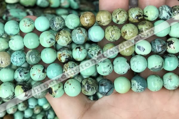 CNT404 15.5 inches 8mm round natural turquoise beads wholesale