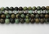 CNT413 15.5 inches 12mm round natural turquoise beads wholesale