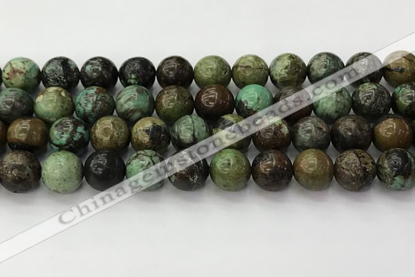 CNT413 15.5 inches 12mm round natural turquoise beads wholesale