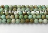 CNT418 15.5 inches 10mm round mongolian turquoise beads wholesale