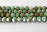 CNT419 15.5 inches 12mm round mongolian turquoise beads wholesale