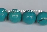 CNT46 16 inches 18mm round turquoise beads wholesale