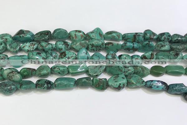 CNT521 15.5 inches 8*10mm - 10*13mm nuggets turquoise gemstone beads