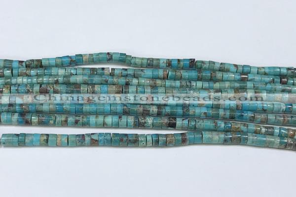 CNT523 15.5 inches 3mm - 3.5mm heishi turquoise gemstone beads