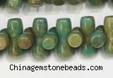 CNT536 15.5 inches 3*9mm turquoise gemstone beads