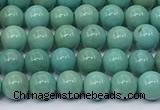 CNT573 15.5 inches 5mm round turquoise gemstone beads
