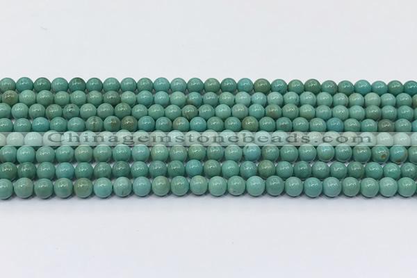 CNT573 15.5 inches 5mm round turquoise gemstone beads