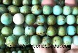 CNT584 15 inches 12mm round natural Mongolian turquoise beads