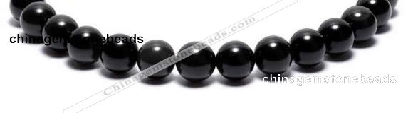 COB03 16 inches 10mm  round black obsidian gemstone beads wholesale