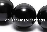 COB06 16 inches 16mm round black obsidian gemstone beads wholesale