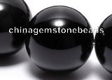 COB07 15.5 inches 18mm round black obsidian gemstone beads wholesale