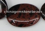 COB102 15.5 inches 30*40mm oval mahogany obsidian beads