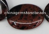 COB102 15.5 inches 30*40mm oval mahogany obsidian beads