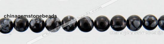 COB22 15 inches 6mm round snowflake obsidian gemstone beads wholesale