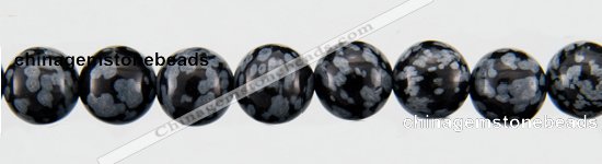 COB23 15 inches 8mm round snowflake obsidian gemstone beads wholesale