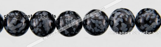 COB24 15 inches 10mm round snowflake obsidian gemstone beads wholesale