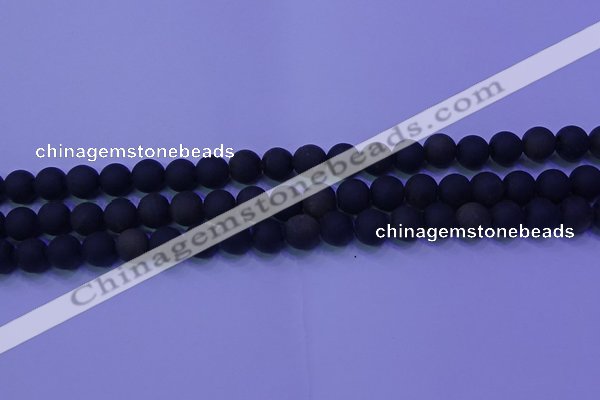 COB278 15.5 inches 6mm round matte golden obsidian beads wholesale