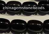 COB464 15.5 inches 13*18mm drum black obsidian beads wholesale